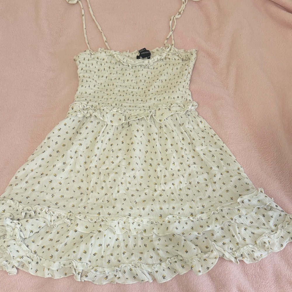Forever 21 White Floral Kids Dress